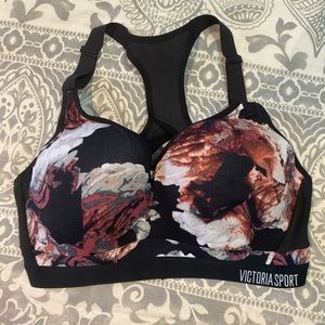 Floral Victoria’s Secret Racerback Sports Bra
